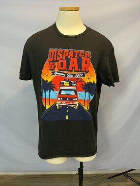 Dispatch & O.A.R. Summer Tour 2022 Concert T-Shirt Black Graphic Band Tee